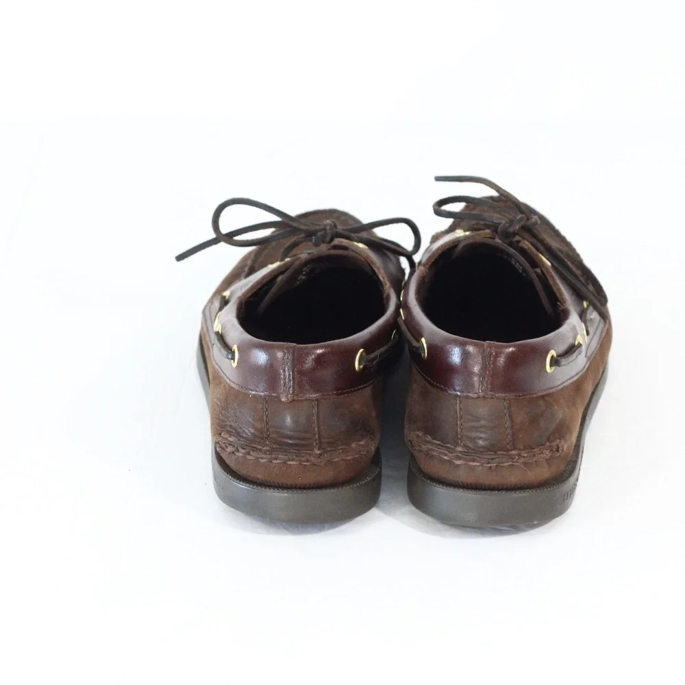 Sperry Original Boat Shoe sz 9 Mens Brown Leather Moccasin